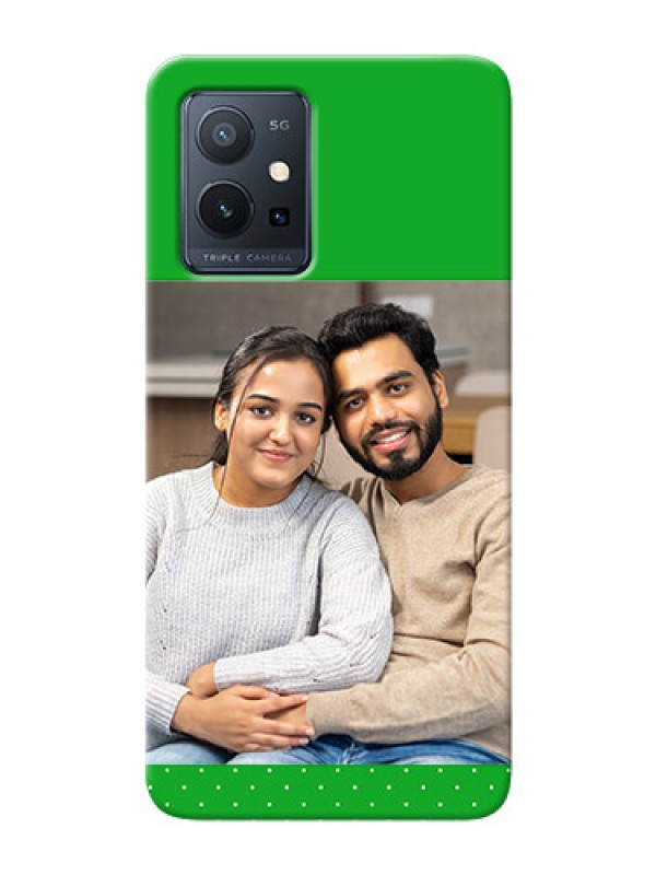 Custom Vivo T1 5G Personalised mobile covers: Green Pattern Design