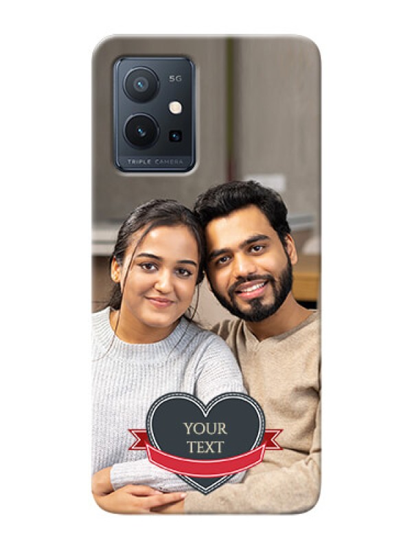 Custom Vivo T1 5G mobile back covers online: Just Married Couple Design