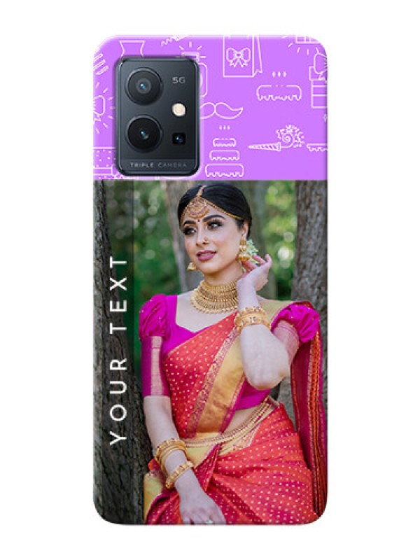 Custom Vivo T1 5G Personalized Phone Cases: Birthday Icons Design