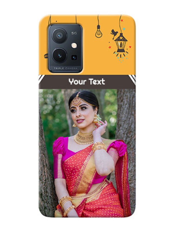 Custom Vivo T1 5G custom back covers with Family Picture and Icons 