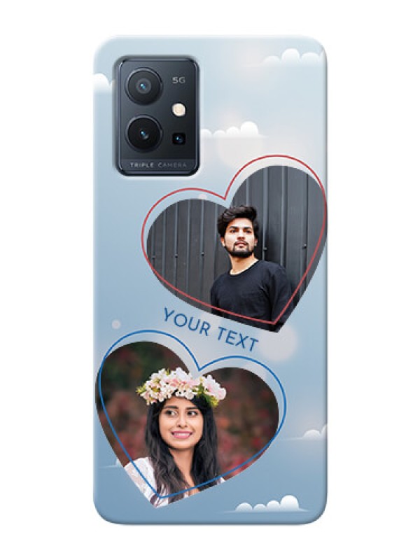 Custom Vivo T1 5G Phone Cases: Blue Color Couple Design 