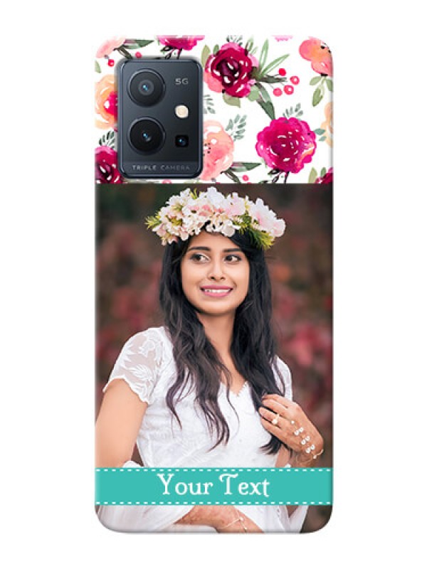 Custom Vivo T1 5G Personalized Mobile Cases: Watercolor Floral Design
