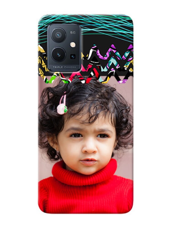 Custom Vivo T1 5G personalized phone covers: Neon Abstract Design