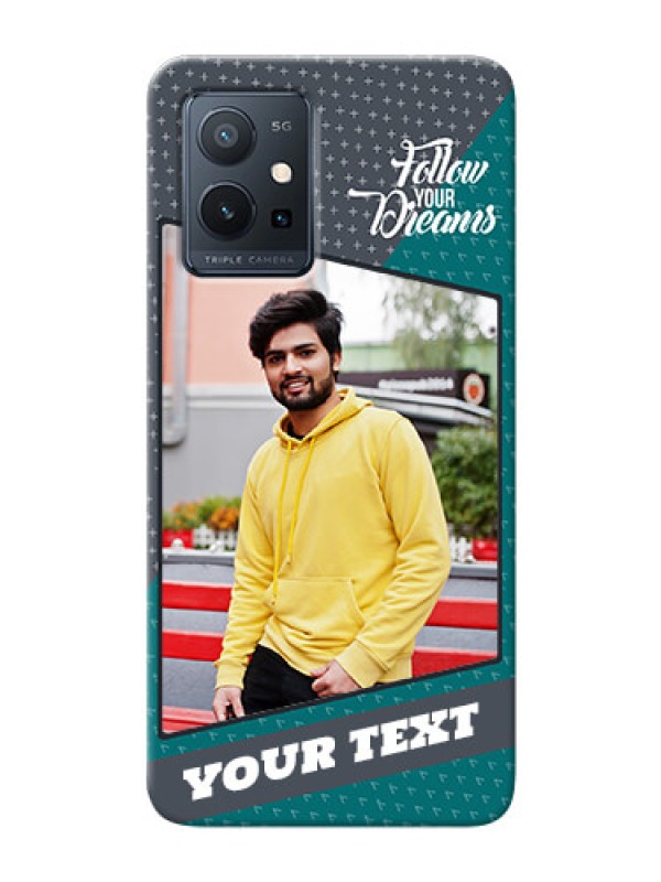 Custom Vivo T1 5G Back Covers: Background Pattern Design with Quote