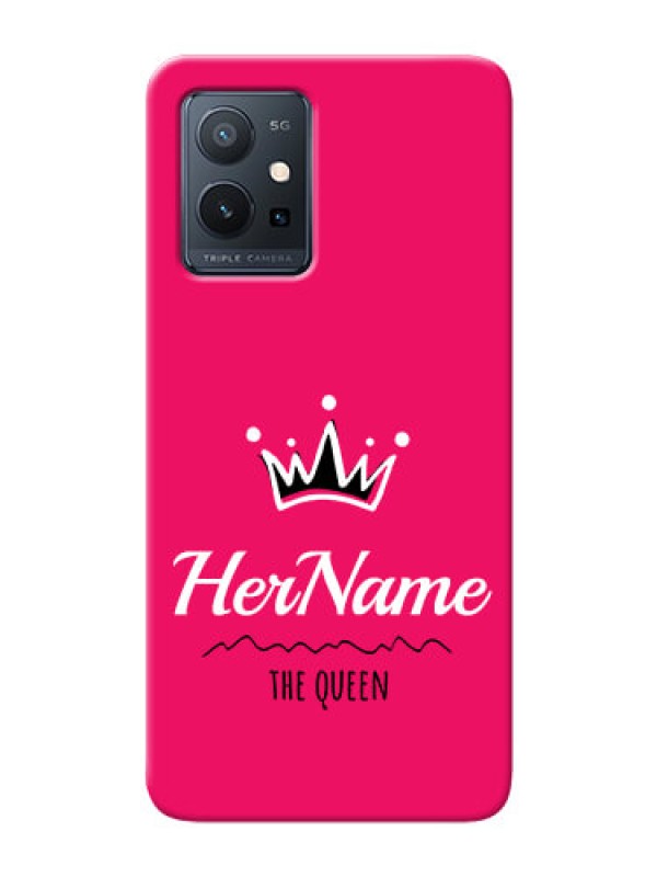 Custom Vivo T1 5G Queen Phone Case with Name