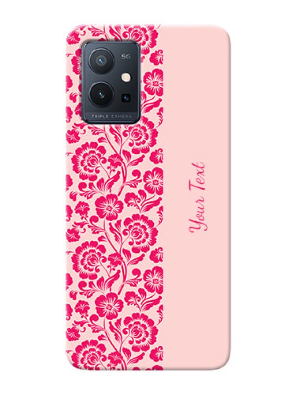 Custom Vivo T1 5G Phone Back Covers: Attractive Floral Pattern Design