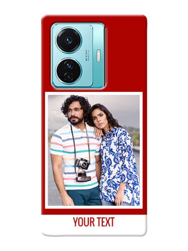 Custom Vivo T1 Pro 5G mobile phone covers: Simple Red Color Design