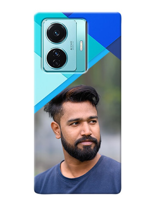 Custom Vivo T1 Pro 5G Phone Cases Online: Blue Abstract Cover Design