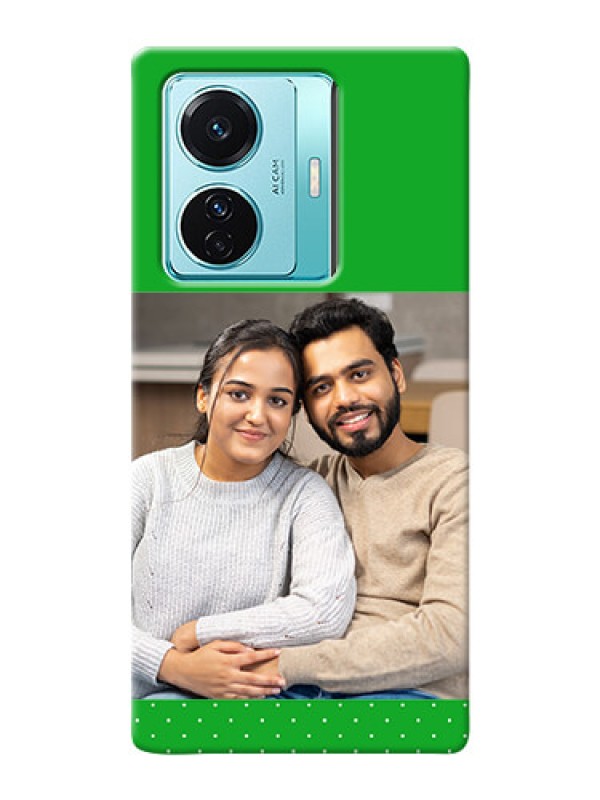 Custom Vivo T1 Pro 5G Personalised mobile covers: Green Pattern Design