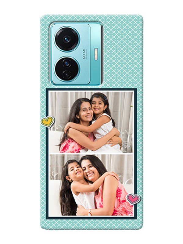Custom Vivo T1 Pro 5G Custom Phone Cases: 2 Image Holder with Pattern Design