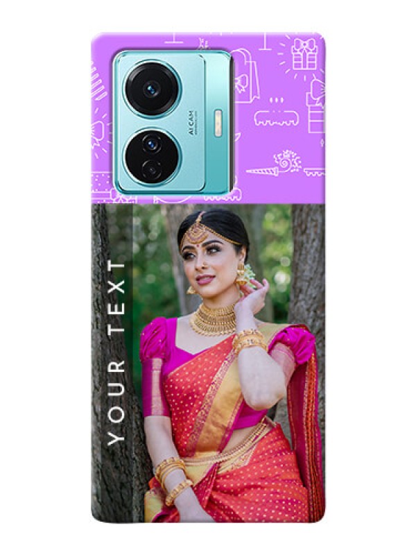 Custom Vivo T1 Pro 5G Personalized Phone Cases: Birthday Icons Design