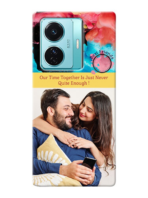 Custom Vivo T1 Pro 5G Mobile Cases: Quote with Acrylic Painting Design