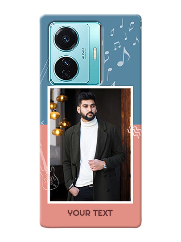 Custom Vivo T1 Pro 5G Phone Back Covers with Color Musical Note Design