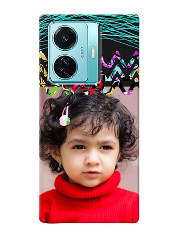 Custom Vivo T1 Pro 5G personalized phone covers: Neon Abstract Design