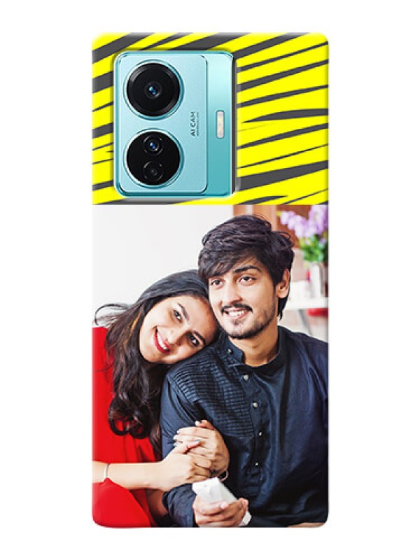 Custom Vivo T1 Pro 5G Personalised mobile covers: Yellow Abstract Design