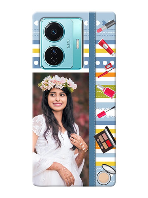 Custom Vivo T1 Pro 5G Personalized Mobile Cases: Makeup Icons Design