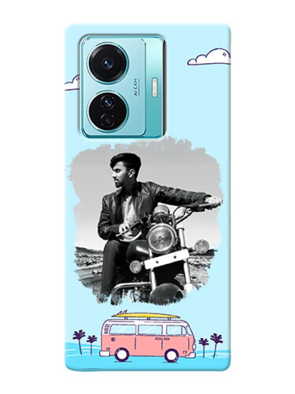 Custom Vivo T1 Pro 5G Mobile Covers Online: Travel & Adventure Design