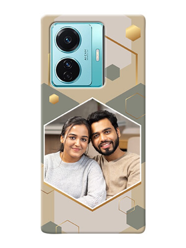 Custom Vivo T1 Pro 5G Phone Back Covers: Stylish Hexagon Pattern Design