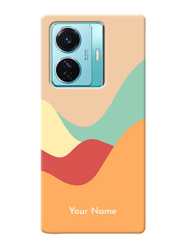 Custom Vivo T1 Pro 5G Custom Mobile Case with Ocean Waves Multi-colour Design