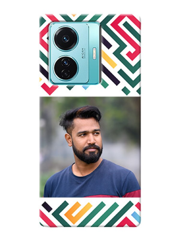 Custom Vivo T1 Pro 5G Custom Mobile Case with Colorful Maze Pattern Design