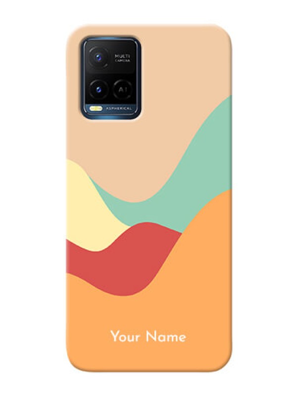 Custom Vivo T1X Custom Mobile Case with Ocean Waves Multi-colour Design