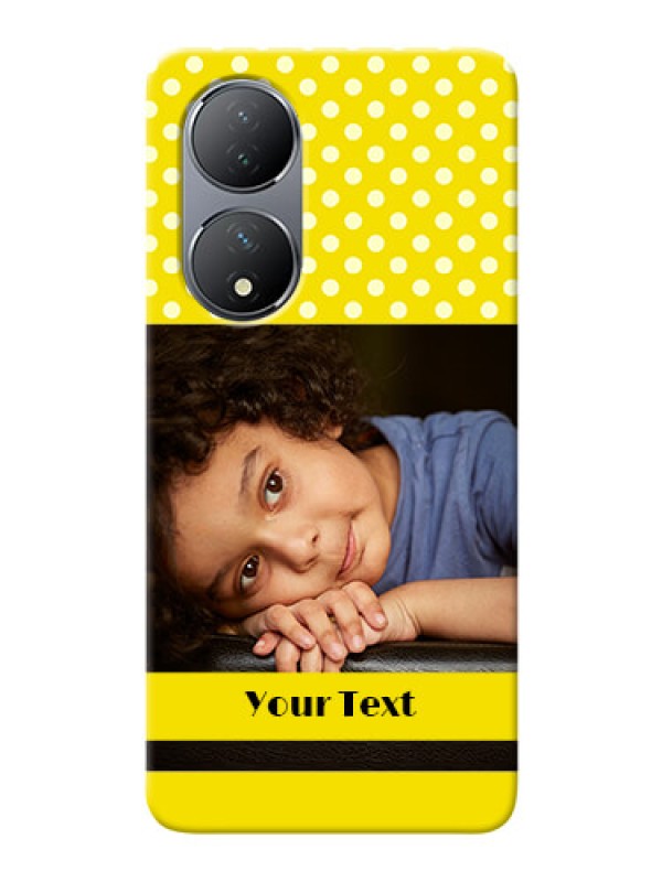 Custom Vivo T2 5G Custom Mobile Covers: Bright Yellow Case Design