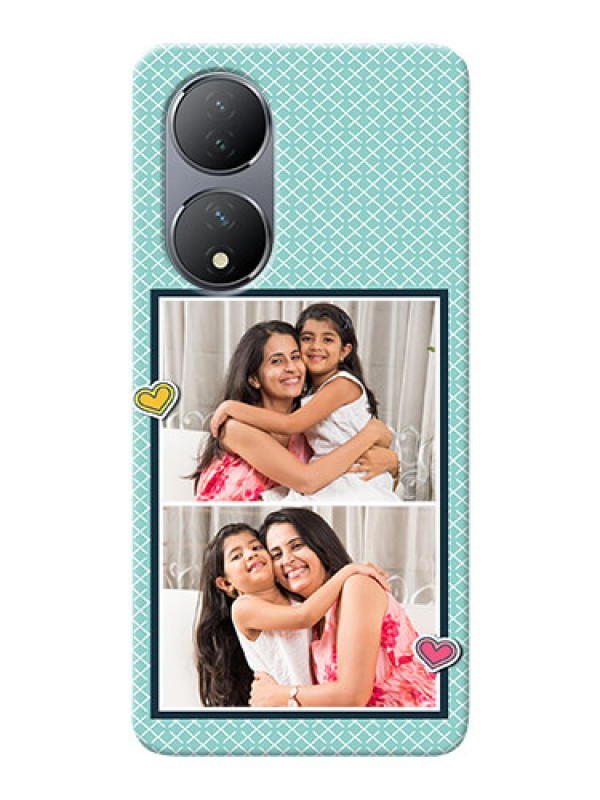 Custom Vivo T2 5G Custom Phone Cases: 2 Image Holder with Pattern Design