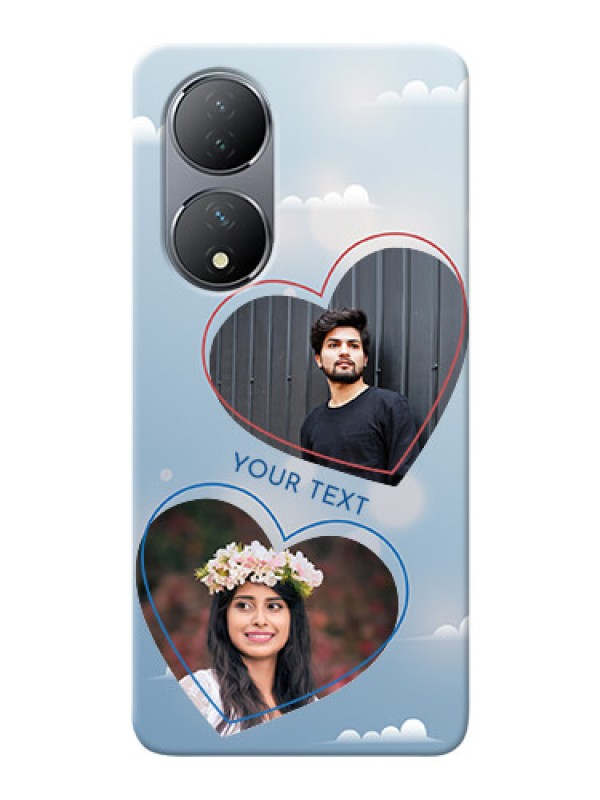 Custom Vivo T2 5G Phone Cases: Blue Color Couple Design 