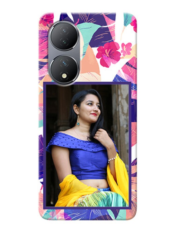 Custom Vivo T2 5G Personalised Phone Cases: Abstract Floral Design