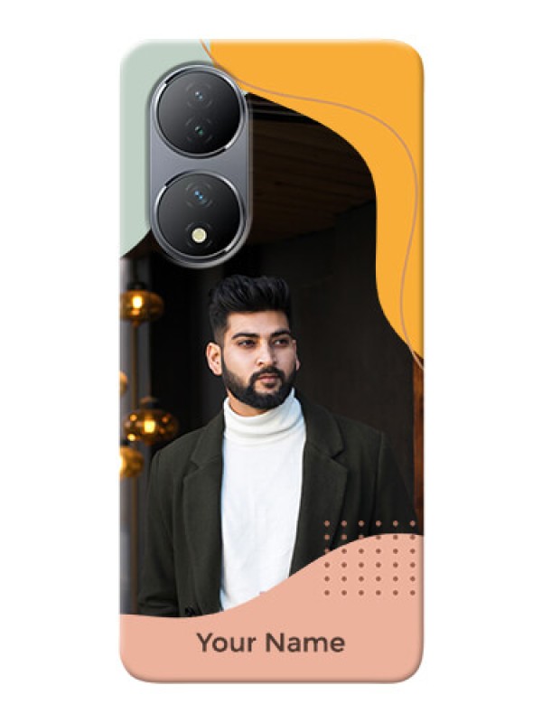 Custom Vivo T2 5G Custom Phone Cases: Tri-coloured overlay design