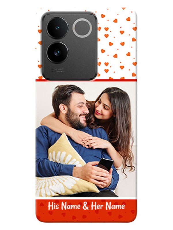 Custom Vivo T2 Pro 5G Phone Back Covers: Orange Love Symbol Design