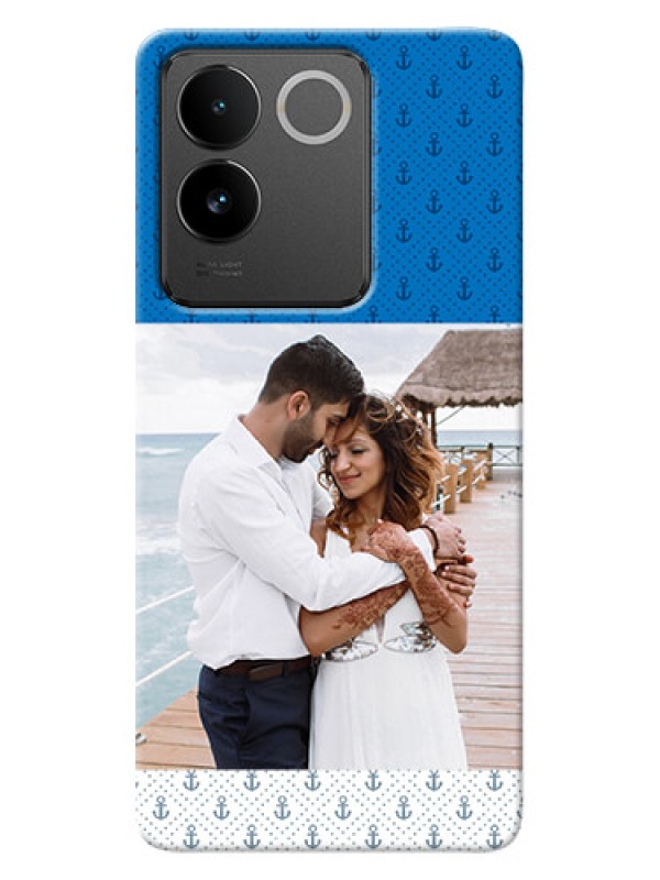 Custom Vivo T2 Pro 5G Mobile Phone Covers: Blue Anchors Design