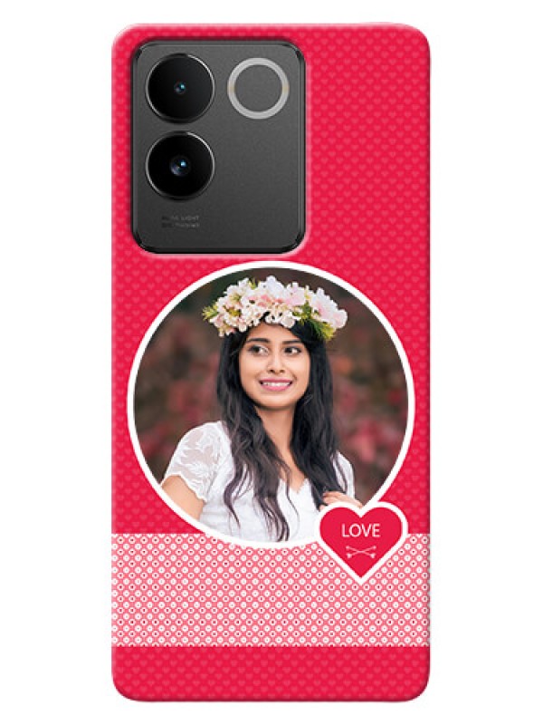 Custom Vivo T2 Pro 5G Mobile Covers Online: Pink Pattern Design