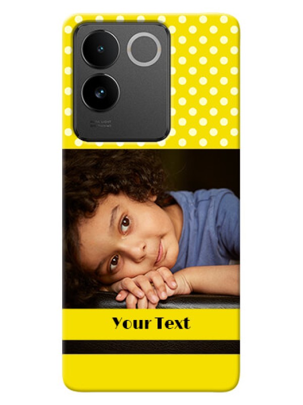 Custom Vivo T2 Pro 5G Custom Mobile Covers: Bright Yellow Case Design