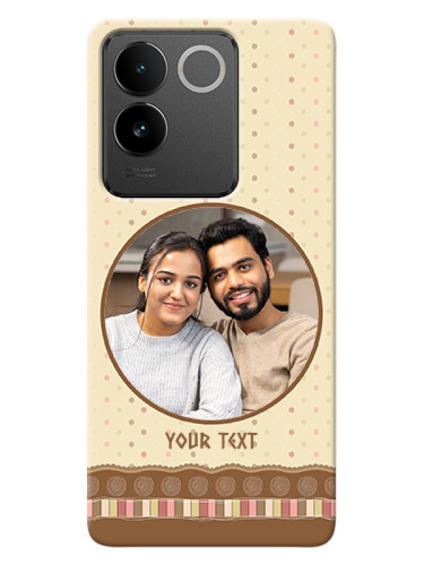 Custom Vivo T2 Pro 5G Mobile Cases: Brown Dotted Mobile Case Design