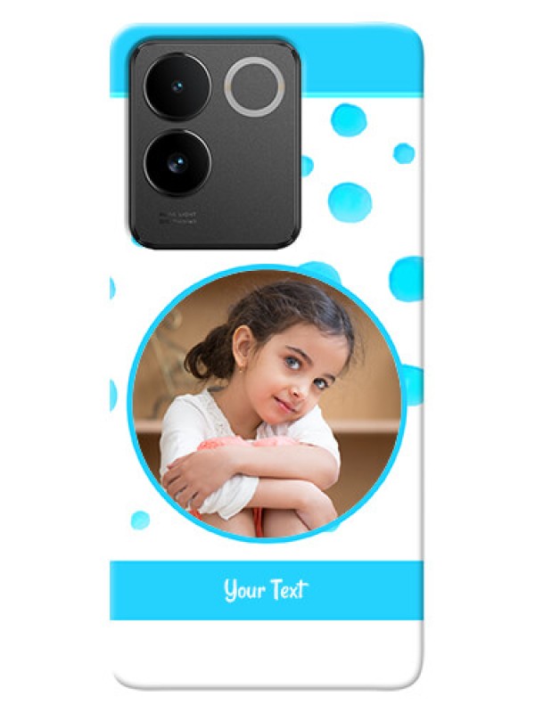 Custom Vivo T2 Pro 5G Custom Phone Covers: Blue Bubbles Pattern Design