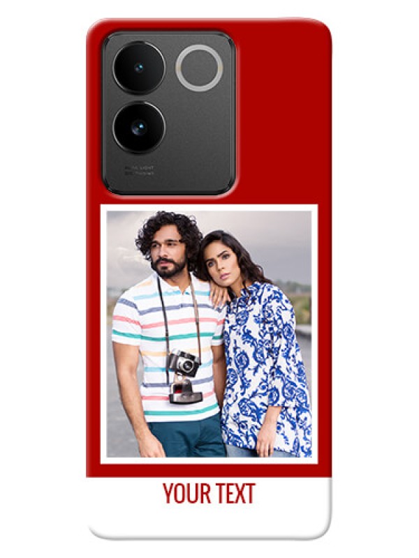 Custom Vivo T2 Pro 5G mobile phone covers: Simple Red Color Design