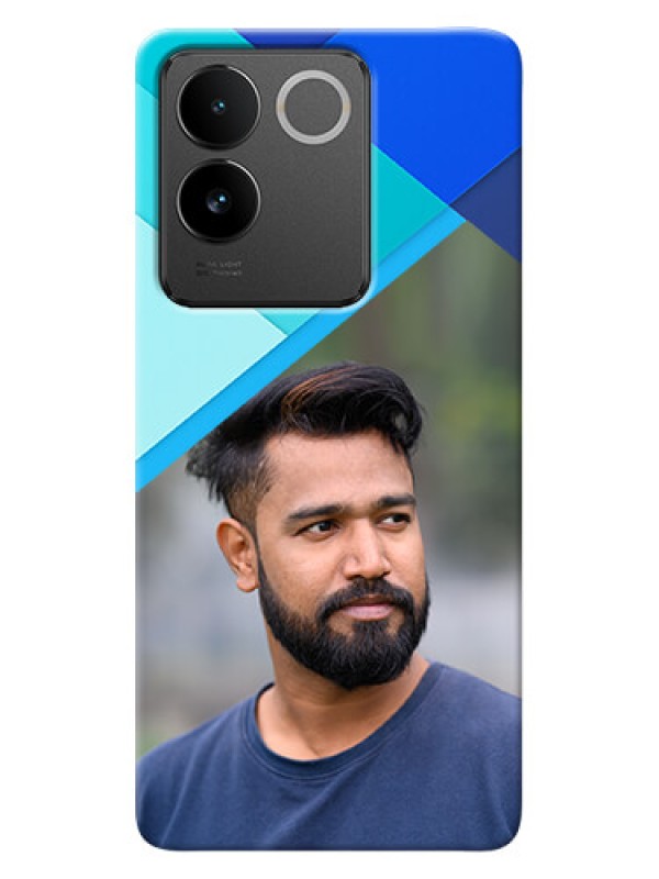 Custom Vivo T2 Pro 5G Phone Cases Online: Blue Abstract Cover Design