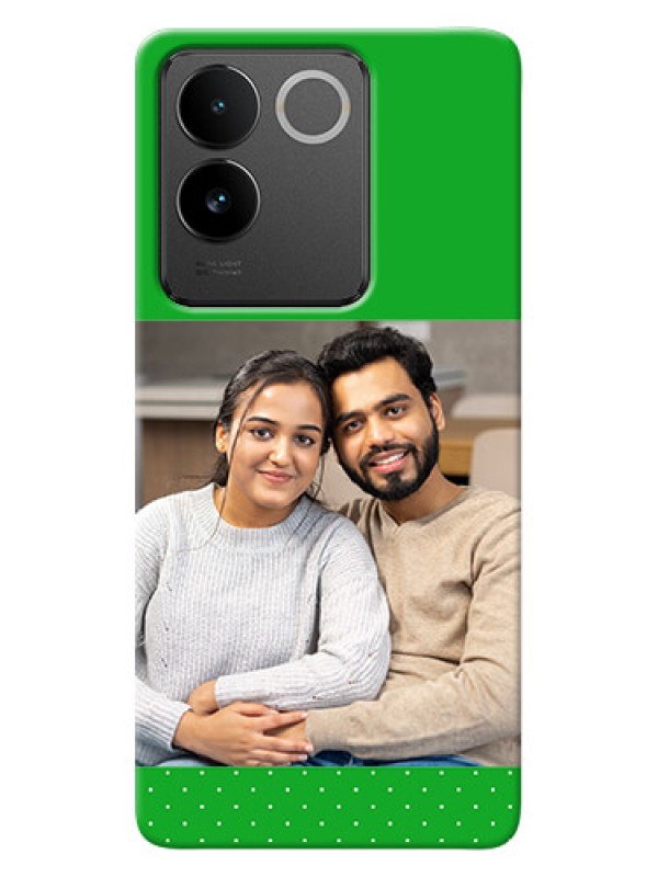 Custom Vivo T2 Pro 5G Personalised mobile covers: Green Pattern Design