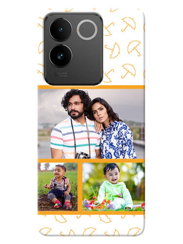 Custom Vivo T2 Pro 5G Personalised Phone Cases: Yellow Pattern Design