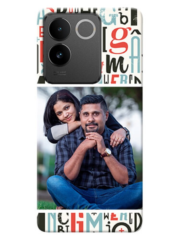 Custom Vivo T2 Pro 5G custom mobile phone covers: Alphabet Design