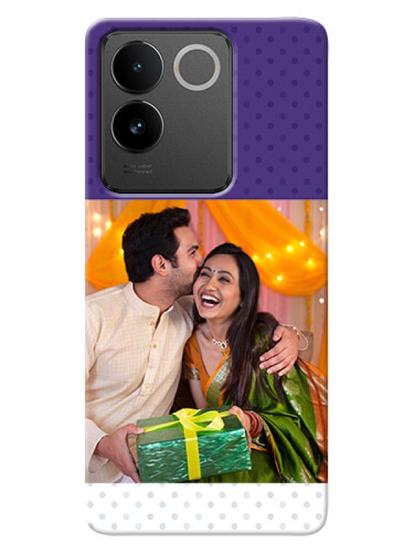 Custom Vivo T2 Pro 5G mobile phone cases: Violet Pattern Design