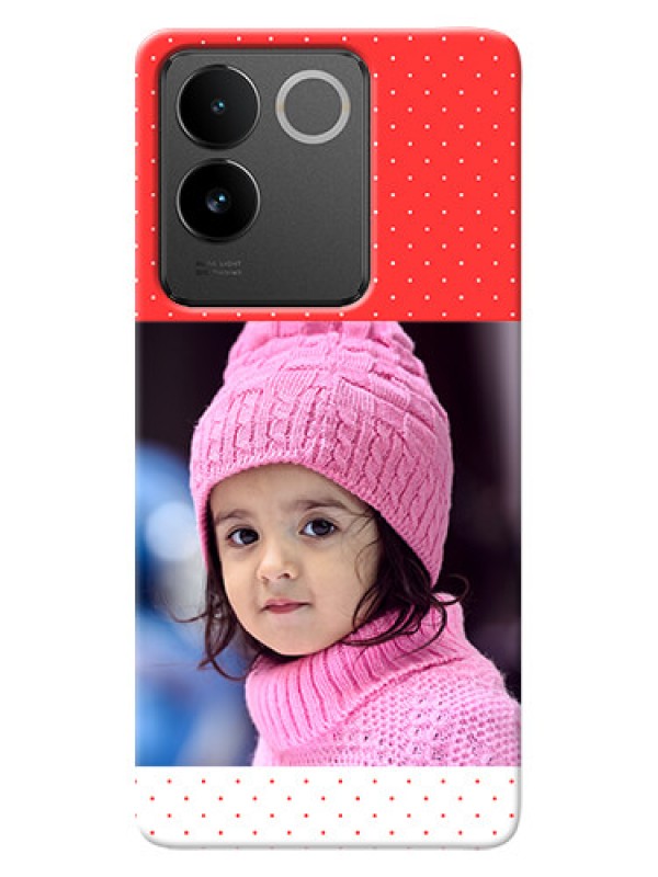 Custom Vivo T2 Pro 5G personalised phone covers: Red Pattern Design