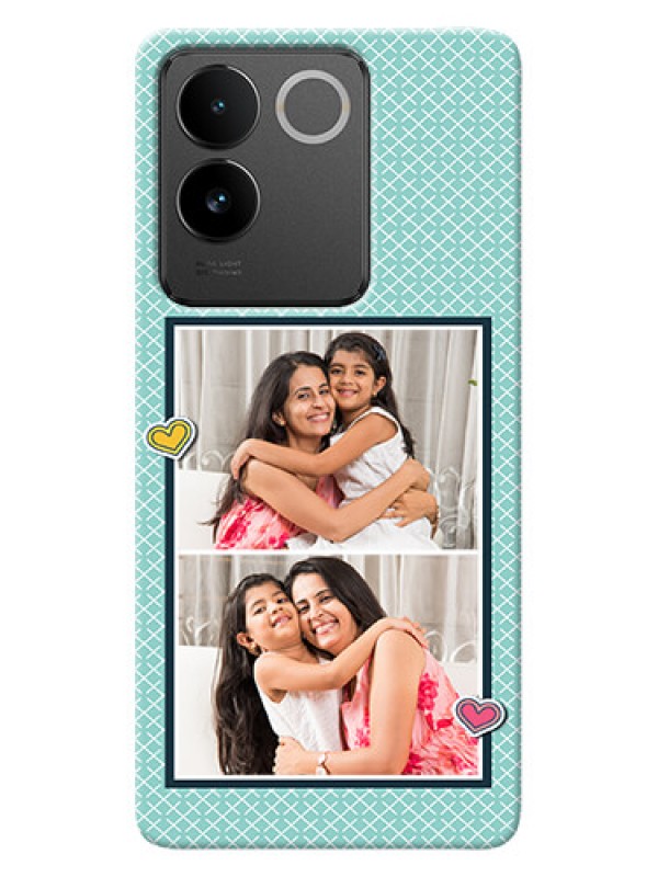 Custom Vivo T2 Pro 5G Custom Phone Cases: 2 Image Holder with Pattern Design