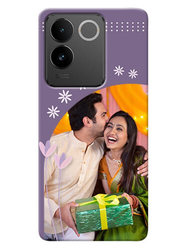 Custom Vivo T2 Pro 5G Phone covers for girls: lavender flowers design