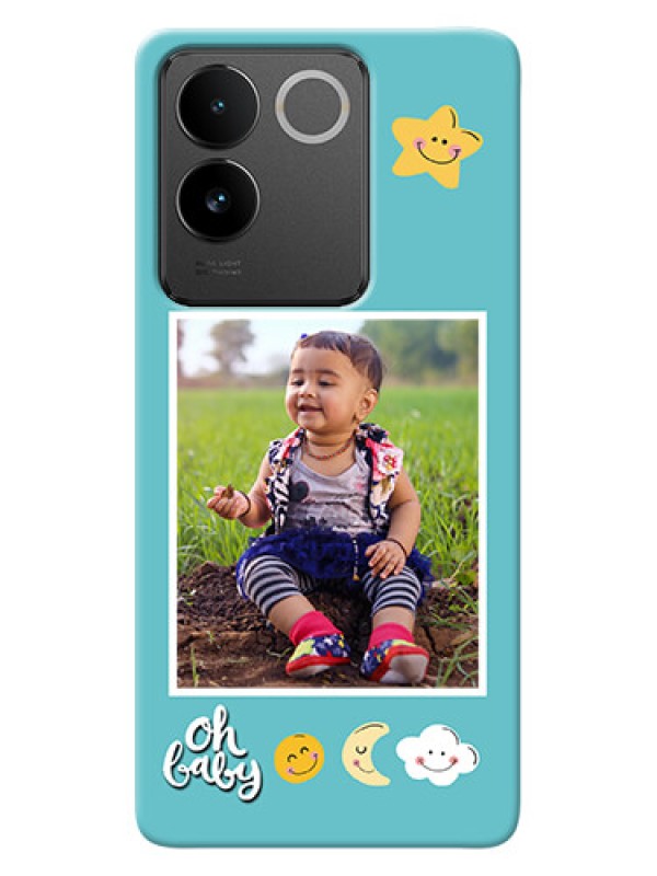 Custom Vivo T2 Pro 5G Personalised Phone Cases: Smiley Kids Stars Design