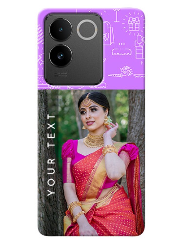 Custom Vivo T2 Pro 5G Personalized Phone Cases: Birthday Icons Design