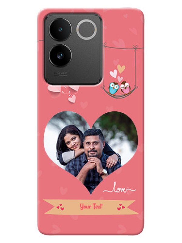 Custom Vivo T2 Pro 5G custom phone covers: Peach Color Love Design