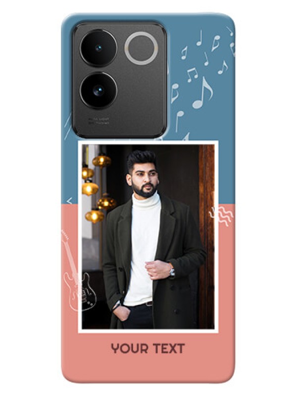 Custom Vivo T2 Pro 5G Phone Back Covers with Color Musical Note Design