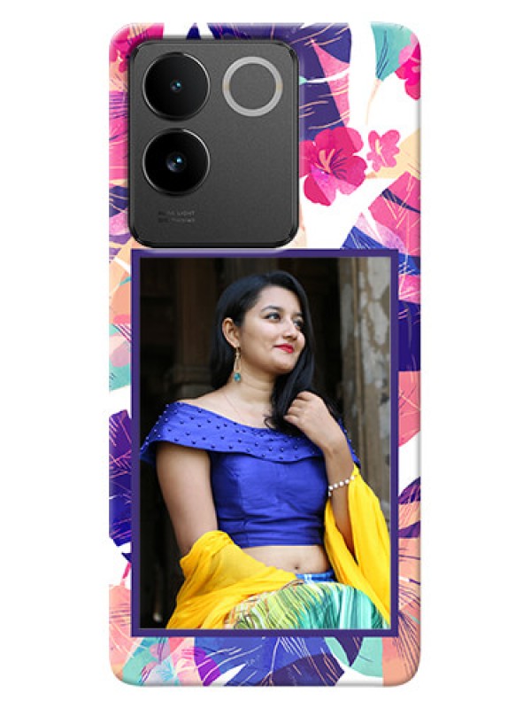 Custom Vivo T2 Pro 5G Personalised Phone Cases: Abstract Floral Design